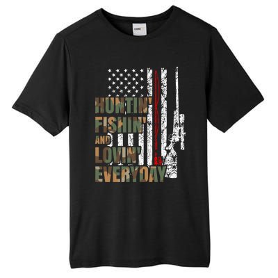 Hunting Fishing Loving Everyday Funny Gift Tall Fusion ChromaSoft Performance T-Shirt