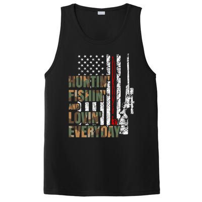 Hunting Fishing Loving Everyday Funny Gift PosiCharge Competitor Tank