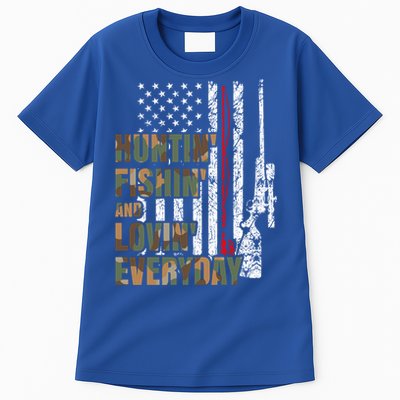 Hunting Fishing Loving Everyday Funny Gift Tall T-Shirt