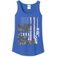 Hunting Fishing Loving Everyday Funny Gift Ladies Essential Tank