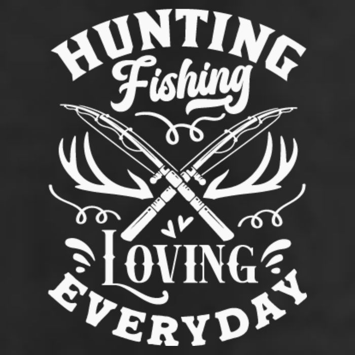 Hunting Fishing Loving Everyday 7 Panel Mesh Trucker Snapback Hat