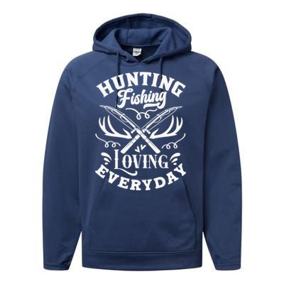 Hunting Fishing Loving Everyday Performance Fleece Hoodie