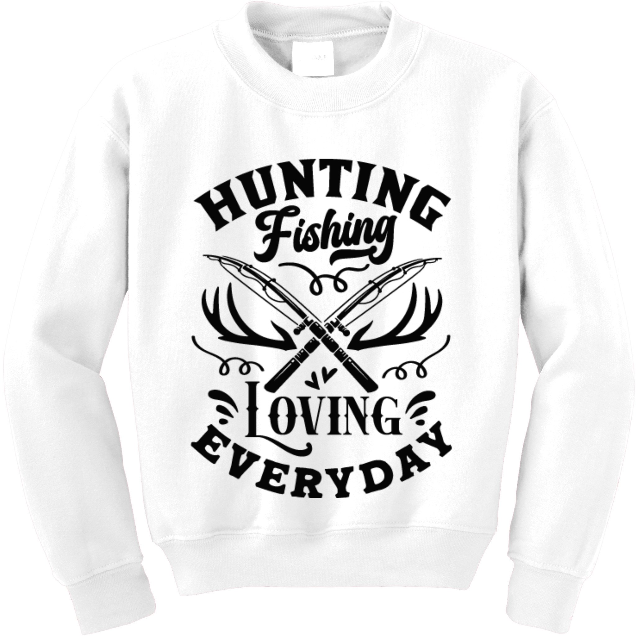Hunting Fishing Loving Everyday Kids Sweatshirt