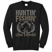 Hunting Fishing Loving Every Day Fathers Day Camo Tall Sweatshirt