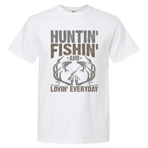 Hunting Fishing Loving Every Day Fathers Day Camo Garment-Dyed Heavyweight T-Shirt