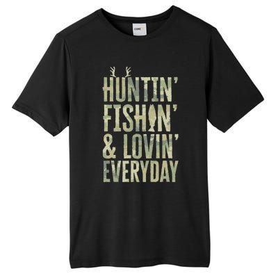 Hunting Fishing Loving Every Day Fathers Day Camo Tall Fusion ChromaSoft Performance T-Shirt