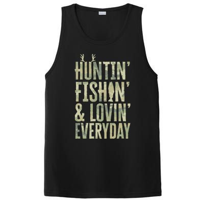 Hunting Fishing Loving Every Day Fathers Day Camo PosiCharge Competitor Tank