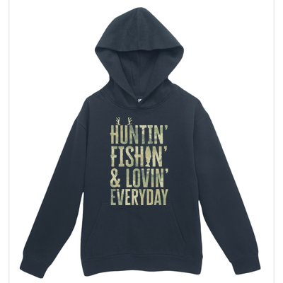 Hunting Fishing Loving Every Day Fathers Day Camo Urban Pullover Hoodie