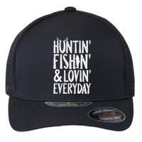 Hunting Fishing Loving Everyday American Deer Hunter Vintage Flexfit Unipanel Trucker Cap