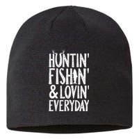 Hunting Fishing Loving Everyday American Deer Hunter Vintage Sustainable Beanie