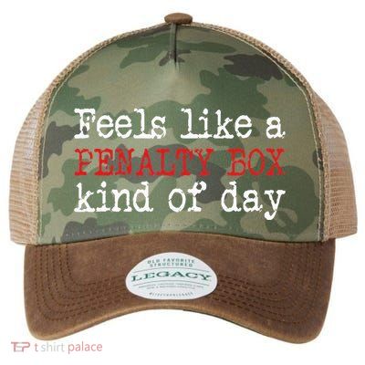 Hockey Feels Like A Penalty Box Day Hockey Player Legacy Tie Dye Trucker Hat