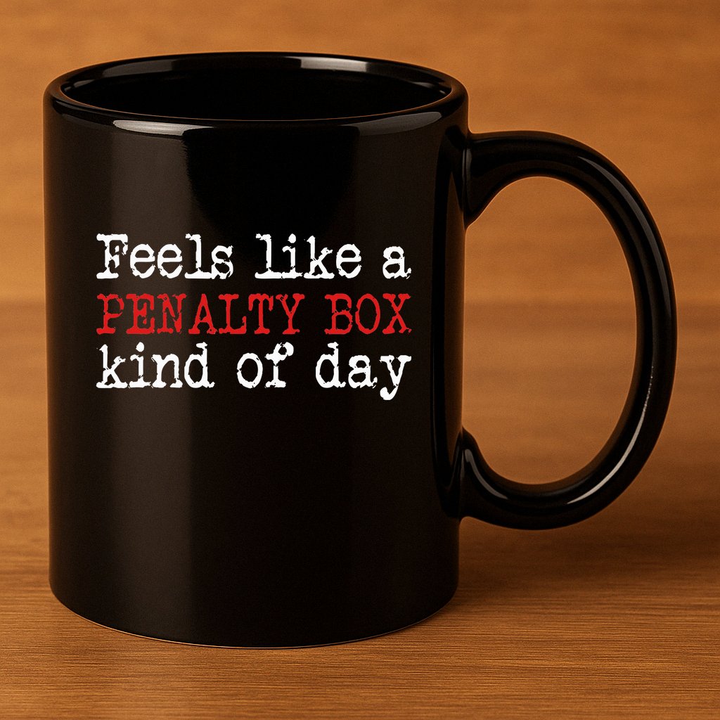 Hockey Feels Like A Penalty Box Day Hockey Player 11oz C Handle Ceramic Mug