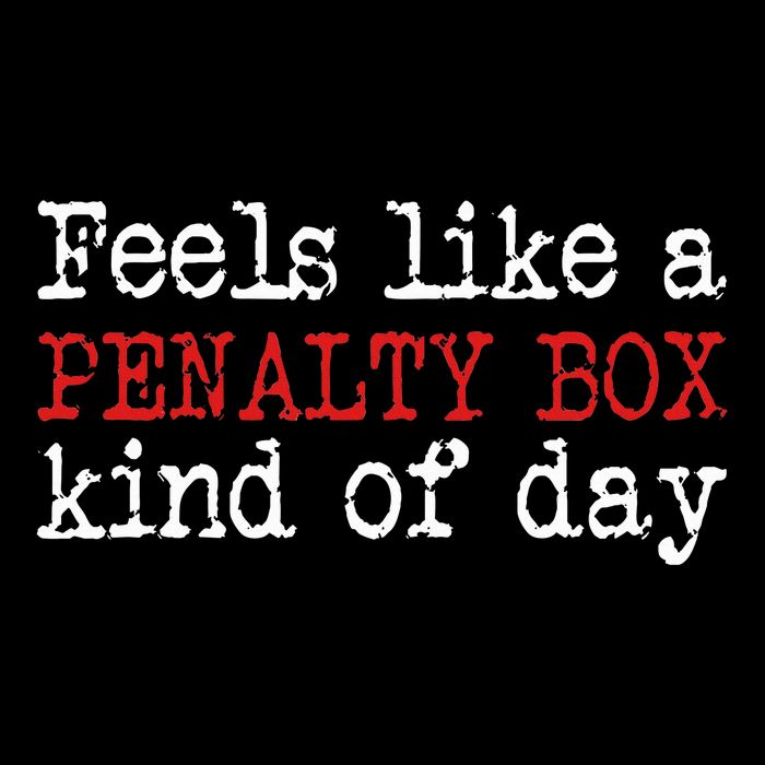 Hockey Feels Like A Penalty Box Day Hockey Player 16 in Basic Backpack