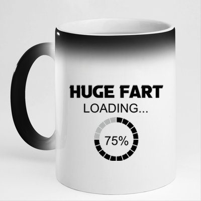 Huge Fart Loading, Fathers Day Gifts, Funny For Men 11oz Black Color Changing Mug