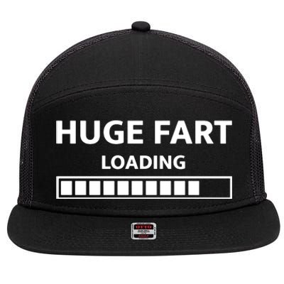 Huge Fart Loading 7 Panel Mesh Trucker Snapback Hat