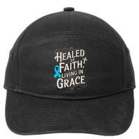 Healed Faith Living Grace Prostate Cancer Awareness 7-Panel Snapback Hat
