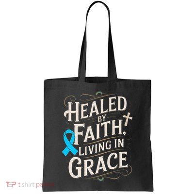 Healed Faith Living Grace Prostate Cancer Awareness Bag