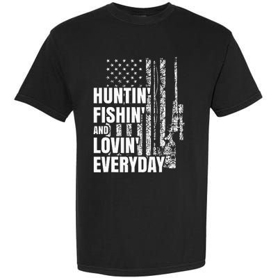 Hunting Fishing Loving Everyday American Deer Hunter Patriot Garment-Dyed Heavyweight T-Shirt