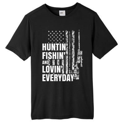 Hunting Fishing Loving Everyday American Deer Hunter Patriot Tall Fusion ChromaSoft Performance T-Shirt