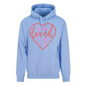 He First Loved Us Easter Christian Valentines Day Boy Unisex Surf Hoodie