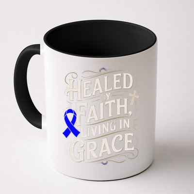 Healed Faith Living Grace Juvenile Arthritis Awareness Mug