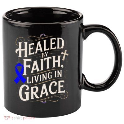 Healed Faith Living Grace Juvenile Arthritis Awareness 11oz C Handle Ceramic Mug