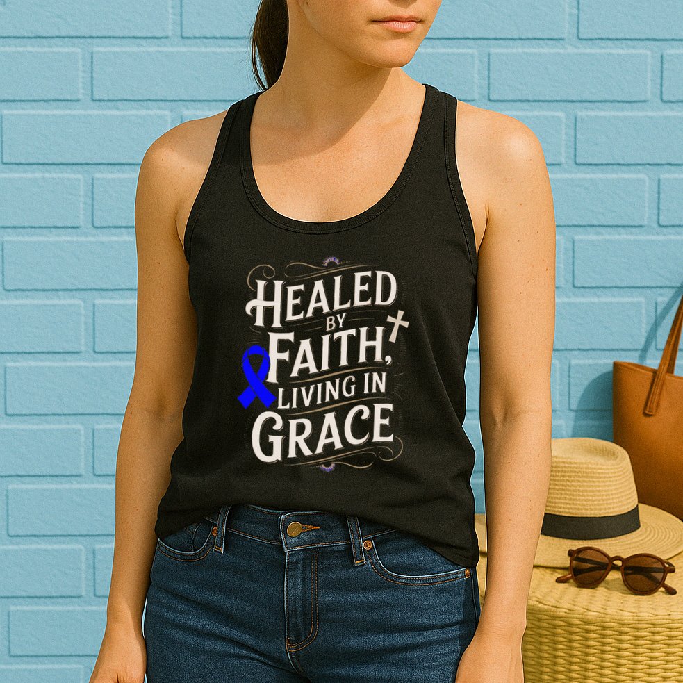 Healed Faith Living Grace Juvenile Arthritis Awareness Womens Tank Top