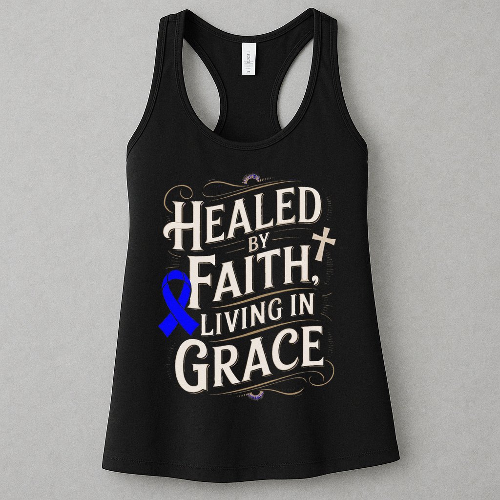 Healed Faith Living Grace Juvenile Arthritis Awareness Womens Tank Top