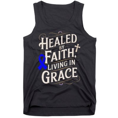 Healed Faith Living Grace Juvenile Arthritis Awareness Tank Top