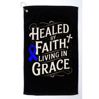 Healed Faith Living Grace Juvenile Arthritis Awareness Golf Towel