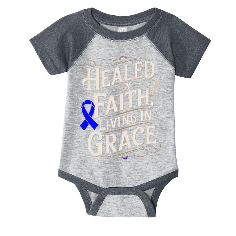 Healed Faith Living Grace Juvenile Arthritis Awareness Infant Baby Jersey Bodysuit