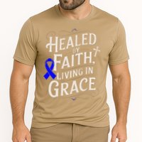 Healed Faith Living Grace Juvenile Arthritis Awareness Cooling Performance Crew T-Shirt