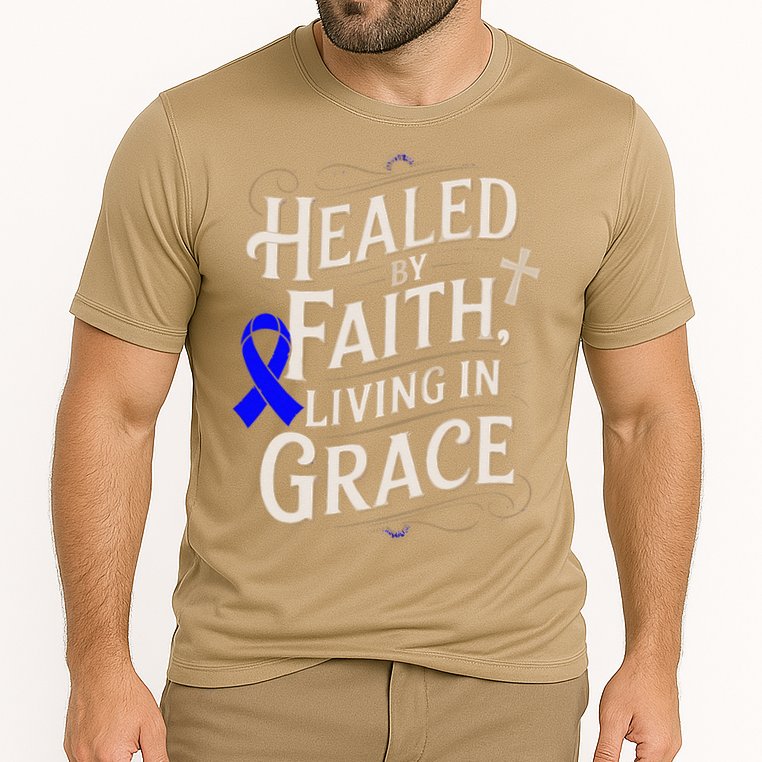 Healed Faith Living Grace Juvenile Arthritis Awareness Cooling Performance Crew T-Shirt