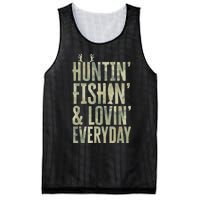 Hunting Fishing Loving Every Day Shirt, Fathers Day Camo Mesh Reversible Basketball Jersey Tank