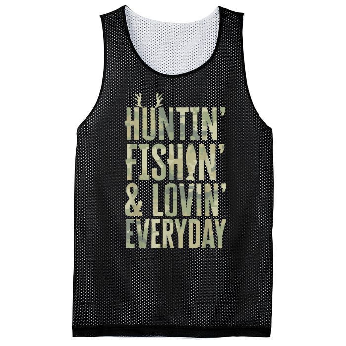 Hunting Fishing Loving Every Day Shirt, Fathers Day Camo Mesh Reversible Basketball Jersey Tank