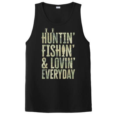 Hunting Fishing Loving Every Day Shirt, Fathers Day Camo PosiCharge Competitor Tank