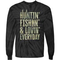 Hunting Fishing Loving Every Day Shirt, Fathers Day Camo Tie-Dye Long Sleeve Shirt