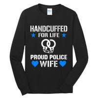 Handcuffed For Life Cute Police Officers Gift For Wife Tall Long Sleeve T-Shirt