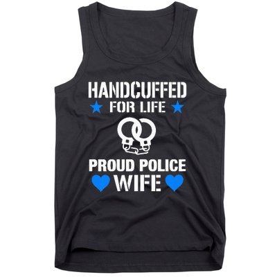 Handcuffed For Life Cute Police Officers Gift For Wife Tank Top