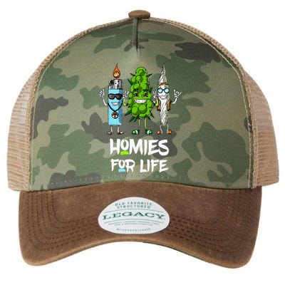 Homies For Life Weed Funny Legacy Tie Dye Trucker Hat