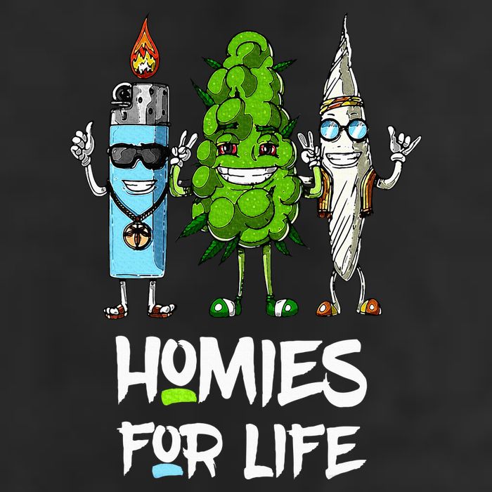 Homies For Life Weed Funny Beanie