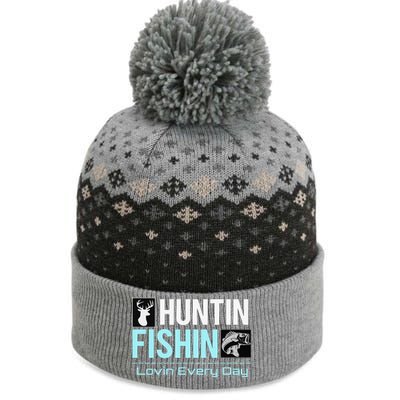 Huntin Fishin Lovin Every Day, Black Fly Hunting And Fishing The Baniff Cuffed Pom Beanie