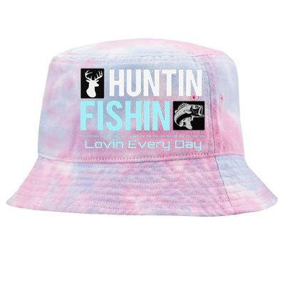 Huntin Fishin Lovin Every Day, Black Fly Hunting And Fishing Tie-Dyed Bucket Hat