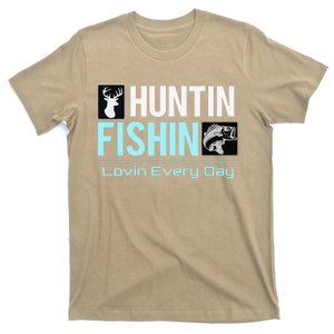 Huntin Fishin Lovin Every Day, Black Fly Hunting And Fishing T-Shirt