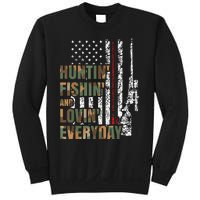 Hunting Fishing Loving Everyday American Deer Hunter Patriot Sweatshirt