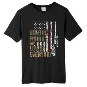 Hunting Fishing Loving Everyday American Deer Hunter Patriot Tall Fusion ChromaSoft Performance T-Shirt