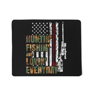 Hunting Fishing Loving Everyday American Deer Hunter Patriot Mousepad