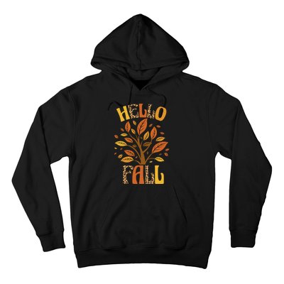 Hello Fall Leopard Season Nature Hoodie