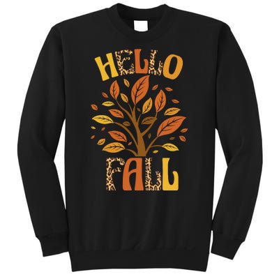 Hello Fall Leopard Season Nature Sweatshirt