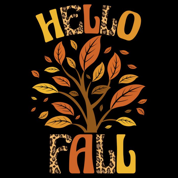 Hello Fall Leopard Season Nature 16 in Basic Backpack